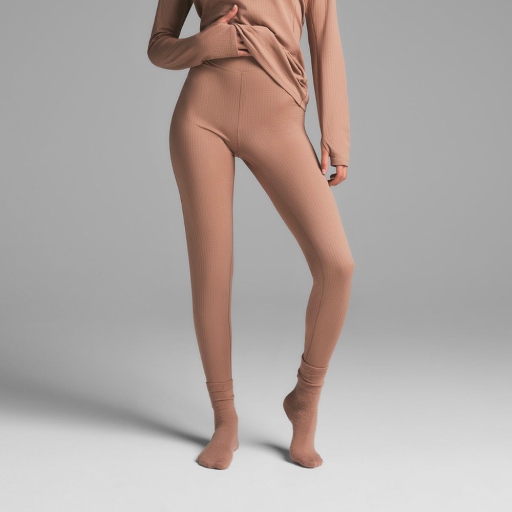 Skims x the north face dotknit leggings in Sienna small NWT